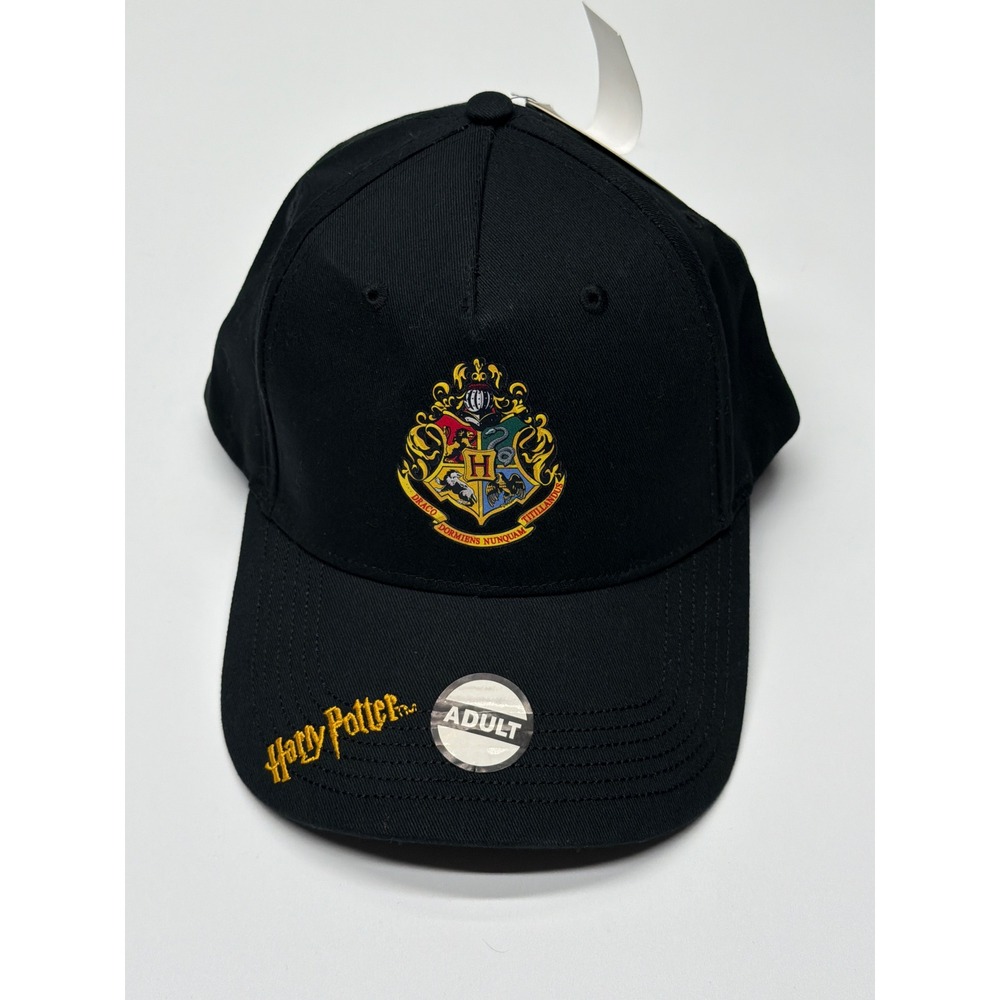 Harry Potter Adult Black Baseball Cap Hogwarts Crest Wizarding World